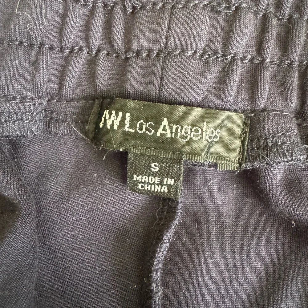 Johnny Was Black Straight-Leg Pants with Floral Embroidery